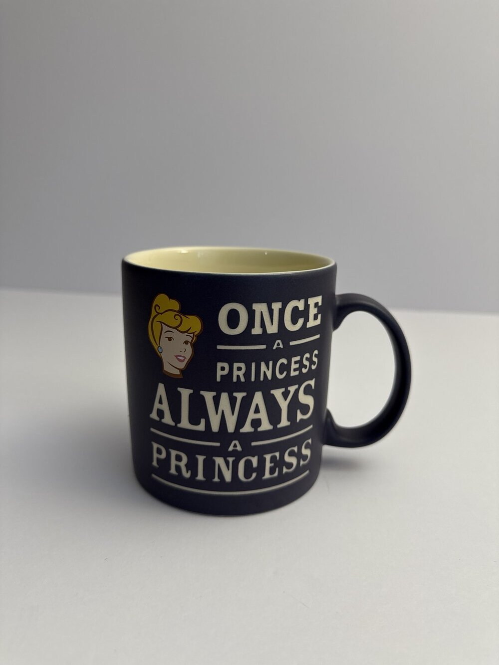Disney Parks Cinderella Once a Princess Black Mug (160_Mugs)